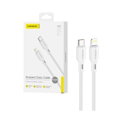 Cabo Foneng XS11 Braided Tipo-C para Lightning PD30W 1m Branco